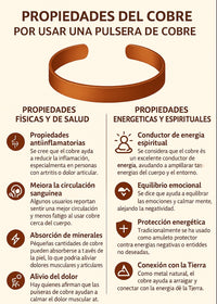 pulsera de cobre energetica clasica ajustable (unisex)