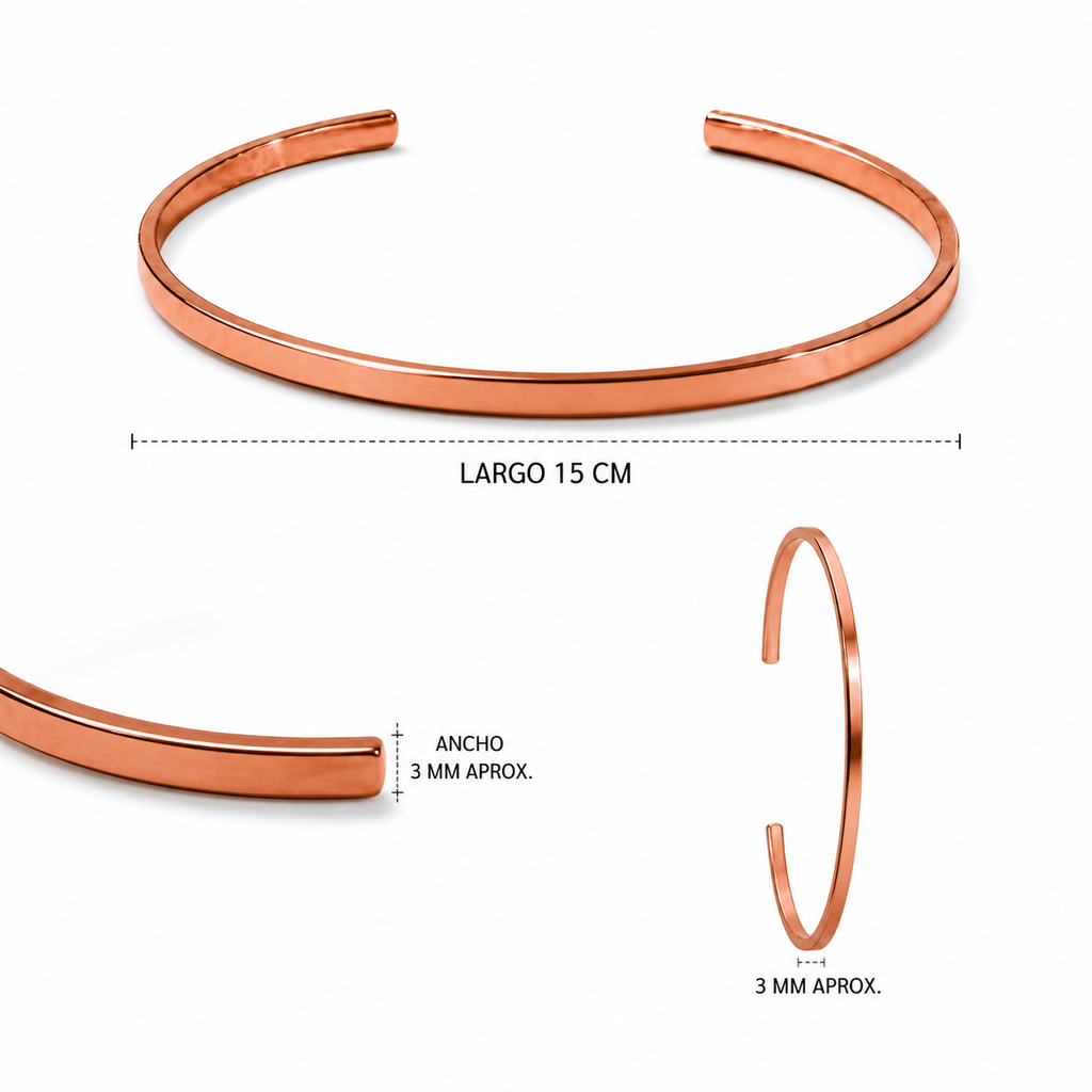 Pulsera Vena 100% cobre (unisex) ajustable