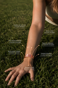pulsera de cobre energetica clasica ajustable (unisex)