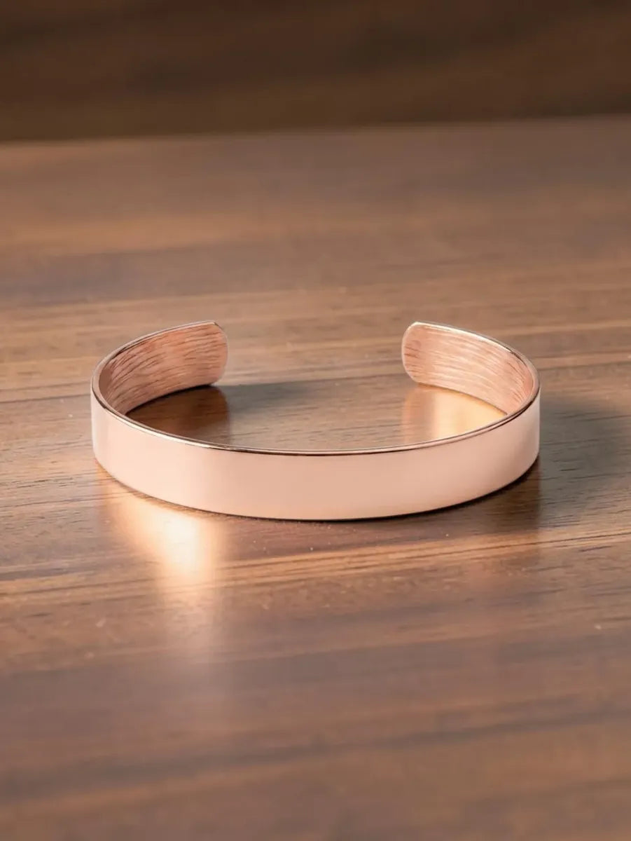 pulsera de cobre energetica clasica ajustable (unisex)