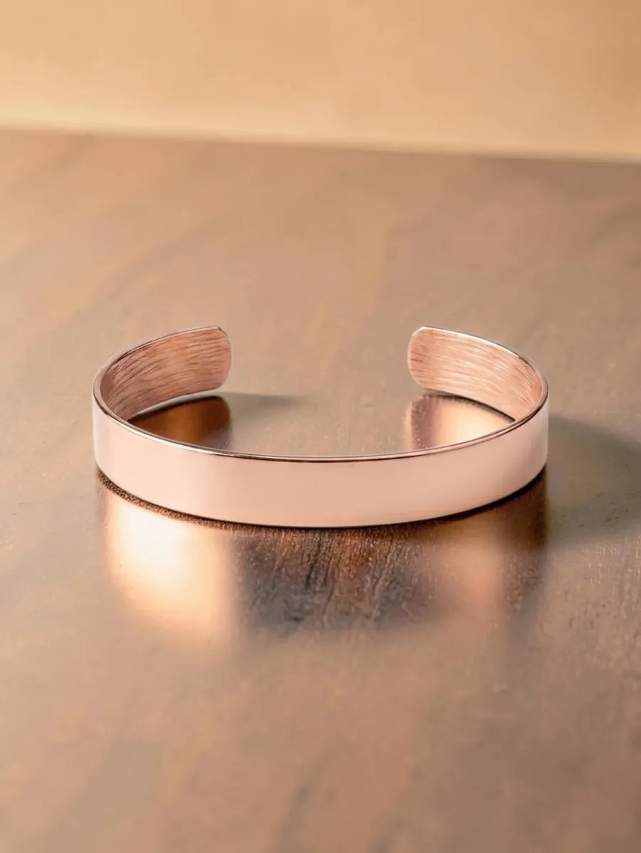 pulsera de cobre energetica clasica ajustable (unisex)