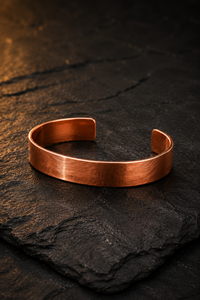 pulsera de cobre energetica clasica ajustable (unisex)