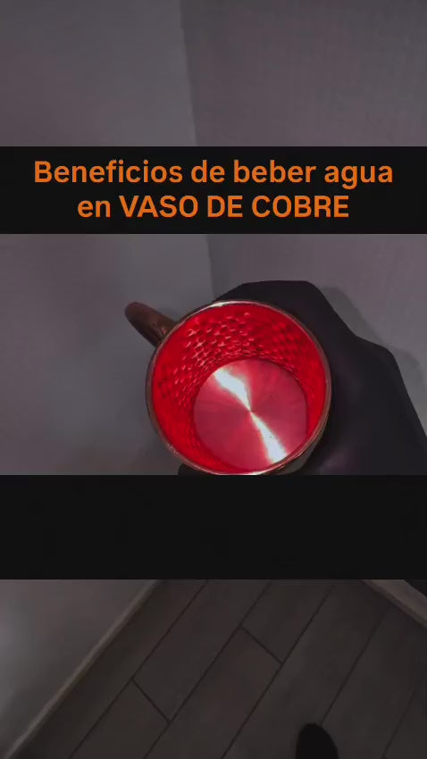 vaso 100% de cobre puro 250ml